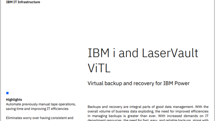 Data Sheet IBM i and ViTL 1